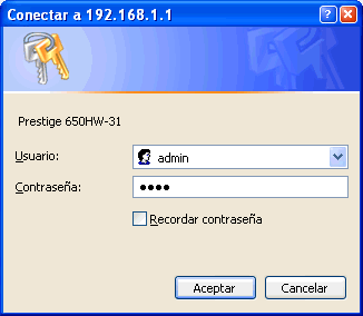Figura 9. Conectar con el router mediante el navegador