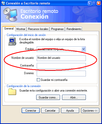 Figura 24. Ficha General: datos del usuario